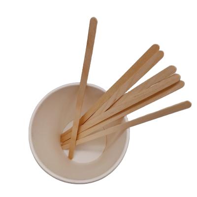 China Eco-friendly 178mm Disposable Poplar Bulk Eco-Friendly Wholesale Tea Coffee Wooden Stirrer for sale