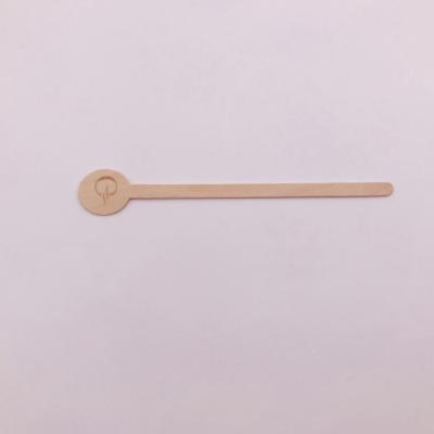 China Sustainable High Quality Cocktail Stirring Disposable Wooden Stick Coffee Stirrers for sale