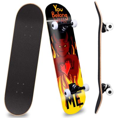 China 7 Ply Maple Adult Custom Chinese Canadian Skateboards Blank Wooden Complete Skateboard Store for sale