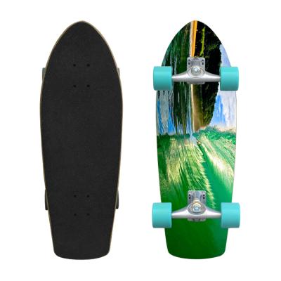 China Canadian Fish Skate Surfboard Veneer Maple Cruiser 7 Surfskate Complete Skateboard Deck Adult Custom Graphics for sale