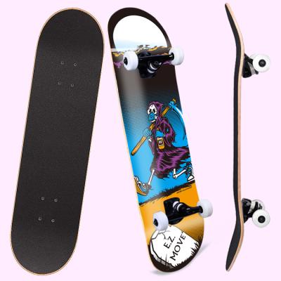 China Profesional Adult 7 Layers 8 Inch Full Deck Manufacturer Canadian Maple Patinaeta Thick Skateboards In Purple for sale