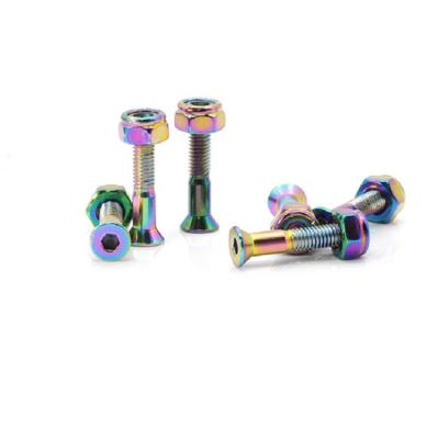 China Wholesale custom colorful skateboard hardware adult skateboard hardware bolts for sale