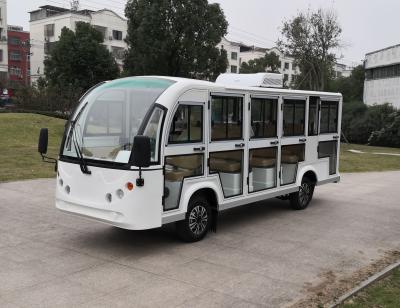 China 14 seat sightseeing car with enclosed doors and air conditioner 14 seats for sale