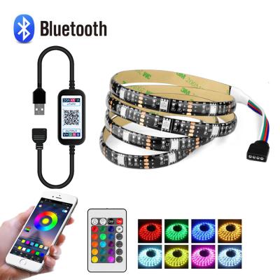 China Hotel APP RGB LED Strip Light 5050 SMD Waterproof Flexible RGB LED Strip Light USB 5V APP Control for sale