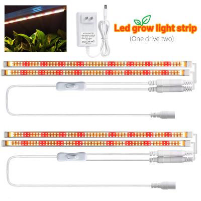 China New LED Plants Full Spectrum Sunlight Light Bar Plant Double Grow Strips Light Bar For Indoor Plants for sale