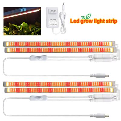 China Plants Drop Shipping 3 Tiers Lamp Beads Double Light Strips Plug & Play LED Grow Light Strip For Greenhouse And Indoor Plants for sale