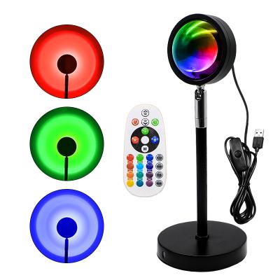 China Modern Rotatable USB Interface 180 Colors 16 Degree Floor Sunset Lamp for Home for sale