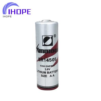 China Alarms And Security Systems High Energy Density AA Class ER14505 Lithum Battery For AMR&AMI for sale