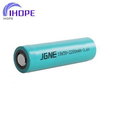 China Power Tools Rating 18650 A 3.7V 2200mAh Battery Cells 6.6A Discharge for sale