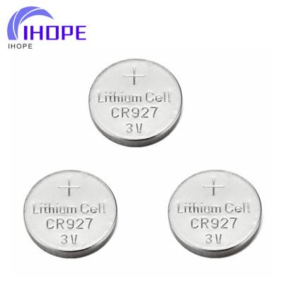 China Toys Wholesale 30mAh CR927 3V Lithium Coin Battery Cell Supports OEM Service for sale