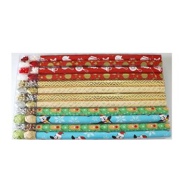 China 2022 New Technology Anti-Curb Unique Design Colorful Personalized Christmas Gift Wrapping Paper With Logo Printed for sale