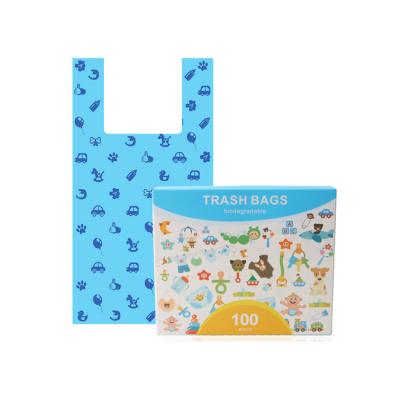 China Manufacture Professional Biodegradable Handles Stored Compostable Dog Waste Bags Eco Dog Poop Bags for sale