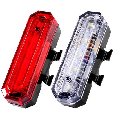 China Always Bright - Flash-Slow Slow Flash Flash-Change Usb Bike Light Front And Rear Light Mini Tail Plastic Light Bicycle for sale