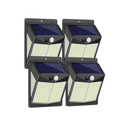 China Garden 140 Led Solar Motion Sensor Lights Waterproof Solar Led Outdoor Led Wall Lamp for sale