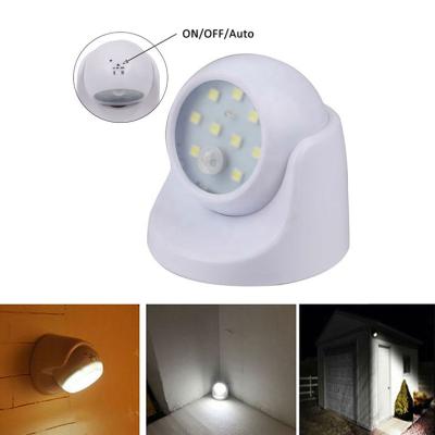 China Portable 360 ​​Rotating Outdoor Wall Lamp Desk Lamp Motion Sensor Super Bright Outdoor/Indoor Adjustable SMD LED Night Light for sale