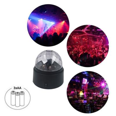 China Automatic Rotation Suitable for Magic Stage Light RGB Disco Dance Strobe Party Activites LED Ball Laser Party Flashing Light for sale