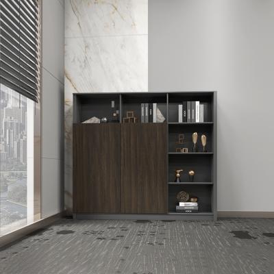 China Cubicle Factory Price Lots Large High Function Steel / Wood Filing Bookcase With Open Shelves And Internal Shelf for sale