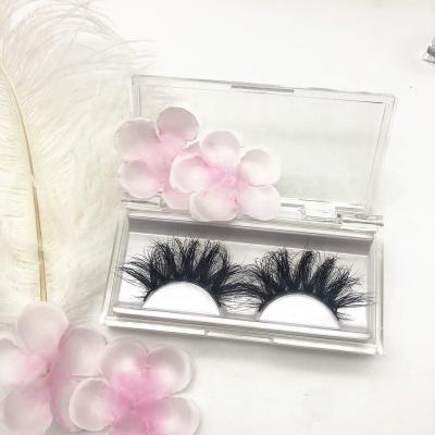 China Factory wholesale price 25mm thick 3d mink eyelashes real siberian mink 25mm lashes with own brand customizing box for sale