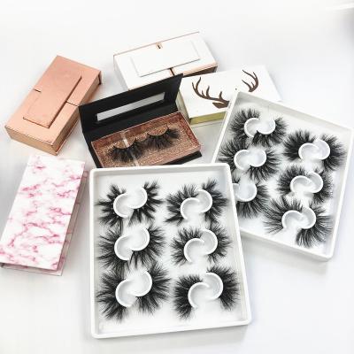 China Custom feather eyelash 3d mink lash box lash packaging box 5d mink eyelash seller for sale