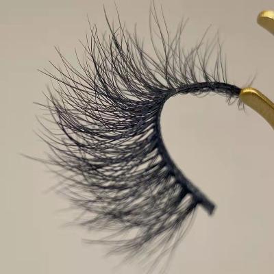 China Feather Private Label Luxury Fake Lashes 25mm Real Mink 3D Eyelash Vendor With Custom Packaging for sale