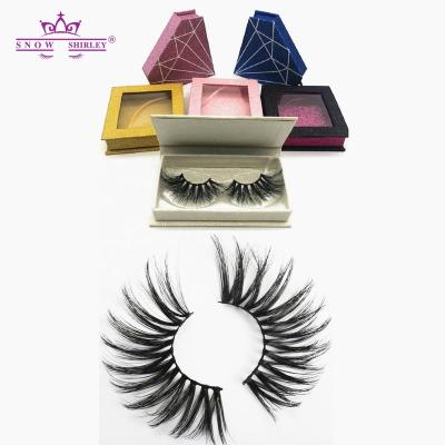 China 3d 25mm strands faux mink feather lashes natural fluffy private label synthetic silk false eyelashes seller for sale