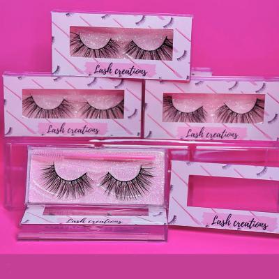 China Natural Wholesale Custom Lashes False Eyelashes 3D False Eyelashes Mink Strip Eyelashes Soft And Natural Lashes for sale