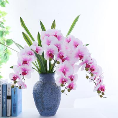 China Wedding Indoor Silk Fabric Panels Wall Decoration Suppliers Backdrop Plastic Orchid Flowers For Gift Wrapping for sale