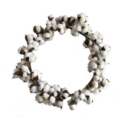 China Real Natural G-024 Cotton Flower Hot Selling Dry Garland For Home Decoration Wholesale for sale