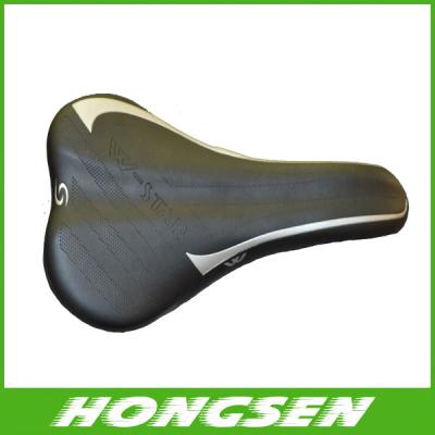 China S3 black bike bicycle cycling leather saddle, bike seat bike parts for sale