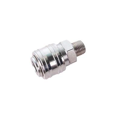 China Pneumatic Component Europe Type  Quick Cupling Connection Galvanized Pipe Male Quick Coupler for sale