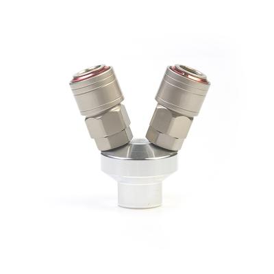 China Pneumatic Component 2022 hot selling high quality 2 way 3way C type carbon steel air hose quick release connector pneumatic quick coupling for sale