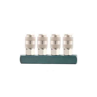 China Pneumatic Component Professional Manufacturer Factory High Quality Pneumatic Fittings Iron Multipass Quick Coupler for sale