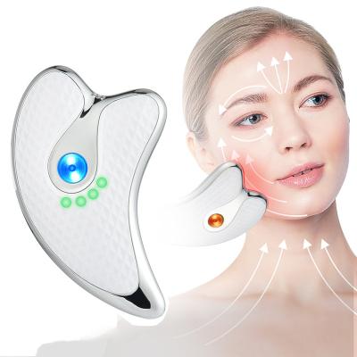 China Electric face lift tighten lift beauty instrument home vibrator face massager import filler scratch panel for sale