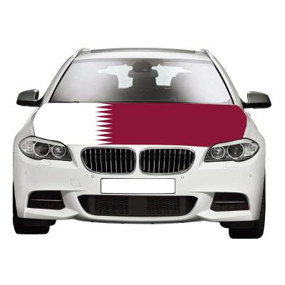 China 2022 World Cup Automotive Custom Print Country Flag Car Engine Hood Cover National Flag for sale