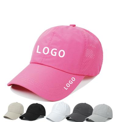 China New Ponytail Cross Adjustable Baseball Caps Quick Dry Sun Hats For Women Summer for sale