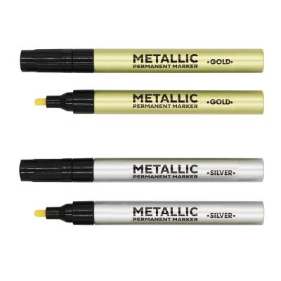 China 2021 Aluminum Paint Marker Pen Factory Supply Aluminum Metallic Barrel Painter for sale