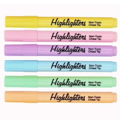 China Promotional Markers & Hot Selling High Quality Pastel Marker Pen For School Highlighter Bars Highlighter Bar for sale