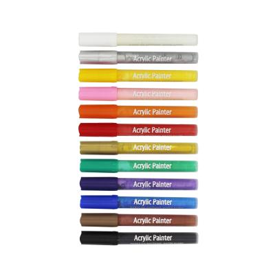 China PP Gxin 24 Colors Acrylic Paint Water Based Marker Pen Set For Student Drawing for sale