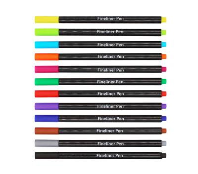 China Hot Selling Fine Line Sketch 48 Double PP Colors Tips Lettering Fineliner Ttip Watercolor Brush Drawing for sale