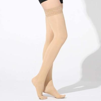 China Beili factory Comfort and Support Series medical unisex elastic close-toed Compress Thigh High Stocking for sale