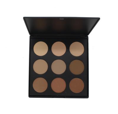 China 9 Color Matte Contour Palette Pressed Contour Face Powder For All Occasions for sale