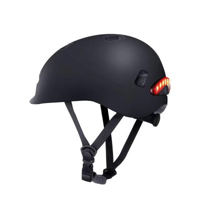 China Smart Sport Safety Protection And Lightweight Safety Helmet For Motorcycle Bicycle Cycling With Three Red Auto Alarm Light And Helmet for sale