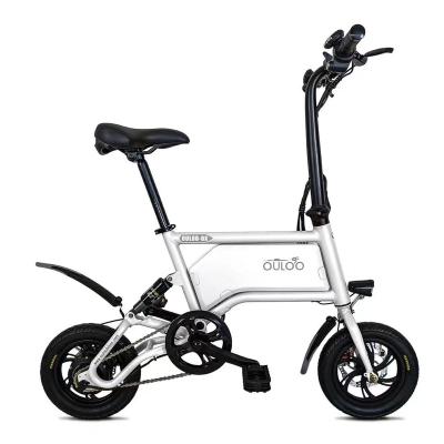 China Powerful Electric Bike DDP 36v Aluminum Alloy Electric Bike 250W Motor Folding Electric Bicycle 12