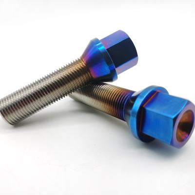 China High Performance Gr5 Custom Titanium Alloy Wheel Hub Bolt for sale