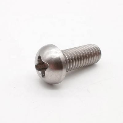 China DIN7985 Round Cross Recessed Cheese Head M8 Expanded Titanium Screw Bolts for sale