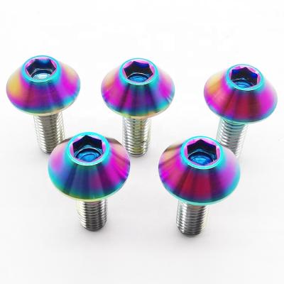 China Wholesale main factory gr5 M6 titanium umbrella head screw bolts for sale