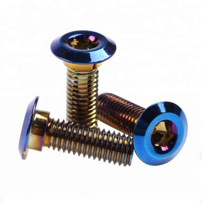 China GR5 M6 M8 Titanium Brake Disc High Quality Titanium Bolts Screws For Motorcycle for sale