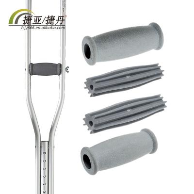 China TPR/PP Factory Stock Standard Common Gray Crutch Grip Core Handle Replacement for sale