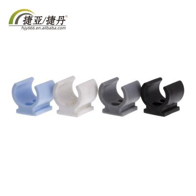 China Rehab Supplies Double Hole Rack Fixed Plastic Pipe Saddle Clamp for sale