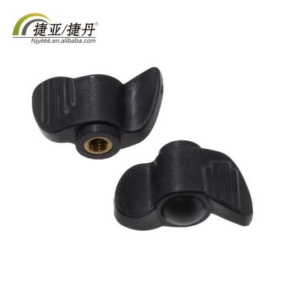 China Health Care Wheelchair Black M8 T Shape Wing Knob Nut With Female Wire for sale